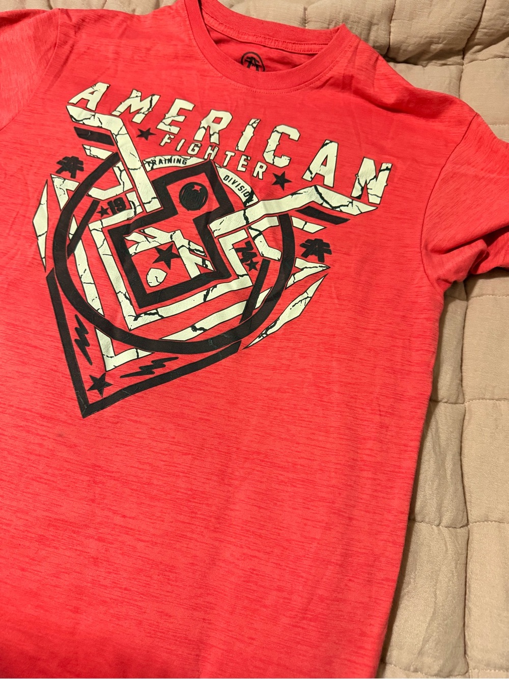 American Fighter Red Short-Sleeve Graphic Crew Tee